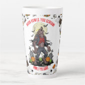 🐺 Werewolf Halloween Mug 🎃💀 カフェラテマグ (正面)