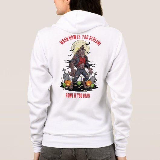 🐺 Werewolf Halloween Sweatshirt 🎃💀 パーカ (裏面)