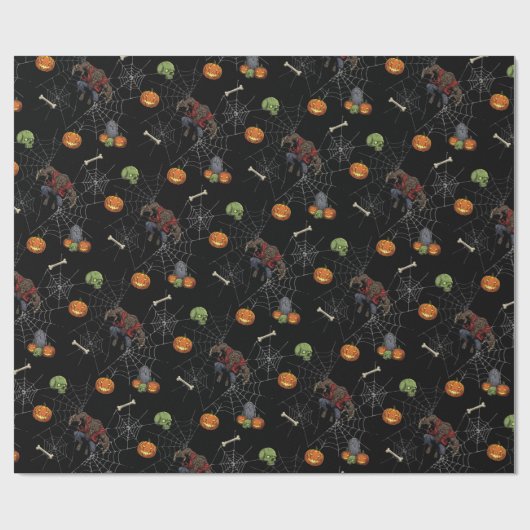 🐺 Werewolf Halloween Wrapping Paper 🎃💀 ラッピングペーパー (フラット)