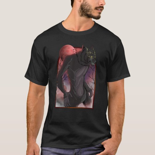 Werewolf Mythical Creature Wolfman Cryptid Folklor Tシャツ (正面)
