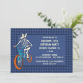 Werewolf Skeleton on a BMX Bike Horizontal Boys 招待状 (スタンド正面)