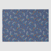 Werewolf Skeletons and BMX Bikes Patterned 薄葉紙 (正面)