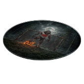 Werewolf Soccer Player Halloween Horror Art カッティングボード (角)