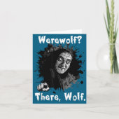 Werewolf_ There, Wolf. Funny Abby Normal Retro Com カード (正面)
