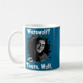 Werewolf_ There, Wolf. Funny Abby Normal Retro Com コーヒーマグカップ (左)