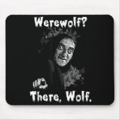 Werewolf_ There, Wolf. Funny Abby Normal Retro Com マウスパッド (正面)