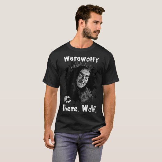 Werewolf_ There, Wolf. Funny Abby Normal Retro Com Tシャツ (正面フル)