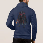 Werewolf Warrior Hoodie – Hyper Realistic Art パーカ (裏面)