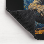 Werewolf Wolf Wolves - Van Gogh Style – Starry Nig マウスパッド (コーナー)