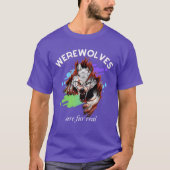 Werewolves Are Fur Real boy Tシャツ (正面)