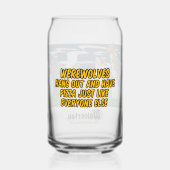 Werewolves Havinf Pizza Glass ガラス缶 (裏面)