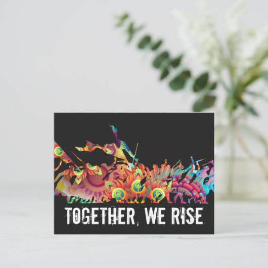 WeRiseカラフルハガキ ポストカード (スタンド正面)
