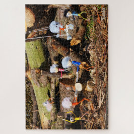 Werkende Fubby's in hun houtzagerij. ジグソーパズル