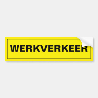 WERKVERKEER バンパーステッカー