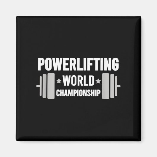 Werlifter Motivational Gym Werlifting World Chamon マグネット (正面)