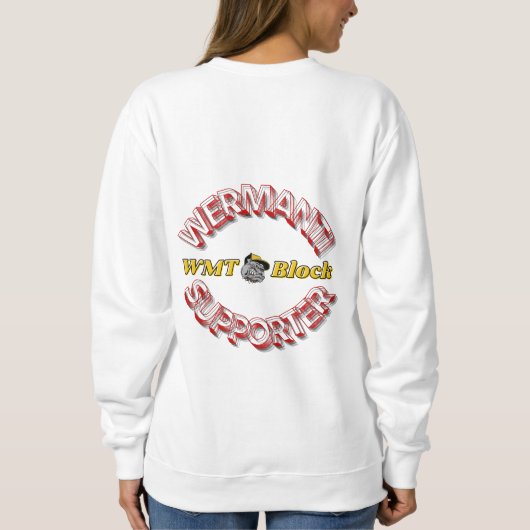 Wermanti-Supporter Basic Sweatshirt スウェットシャツ (裏面)
