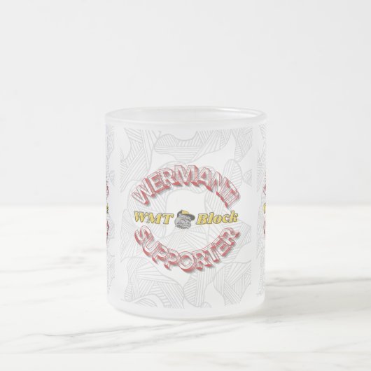 Wermantis Supporter フロストグラスマグカップ (中央)
