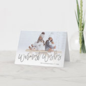 Wermest Wishes Silverスクリプトの写真オーバーレイ シーズンカード (正面)