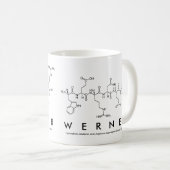 Wernerペプチド名mug コーヒーマグカップ (正面右)