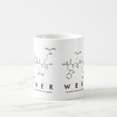 Wernerペプチド名mug コーヒーマグカップ (中央)