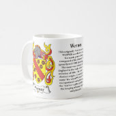 Werner、起源、意味および頂上 コーヒーマグカップ (正面左)