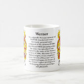 Werner、起源、意味および頂上 コーヒーマグカップ (中央)