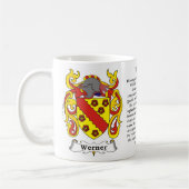 Werner、起源、意味および頂上 コーヒーマグカップ (左)