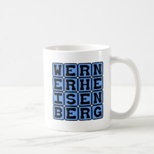 Werner Heisenberg、不確かさの原理 コーヒーマグカップ