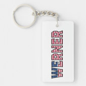 Werner Name Vorname USA Flagge Anhänger Schlüssel キーホルダー (正面)