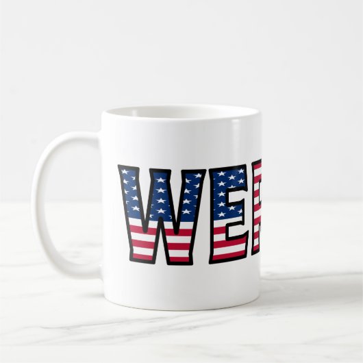 Werner Name Vorname USA styled Tasse Kaffeetasse コーヒーマグカップ (左)