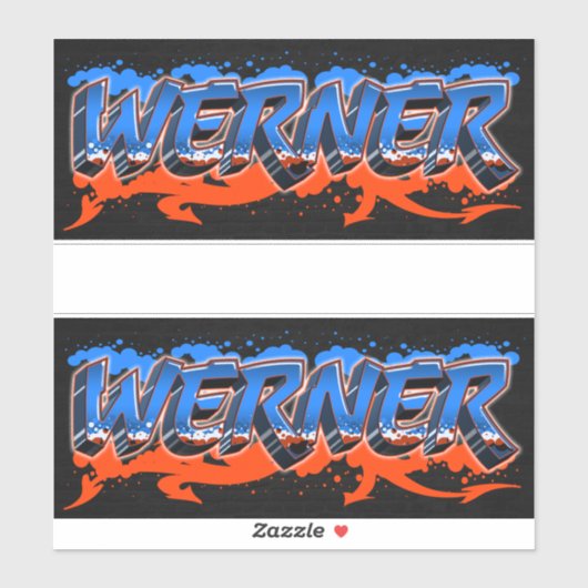 Werner Vorname Name Graffiti Aufkleber Sticker シール (シート)