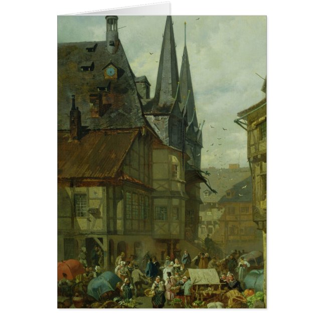 Wernigerode 1861年の市場 (正面)