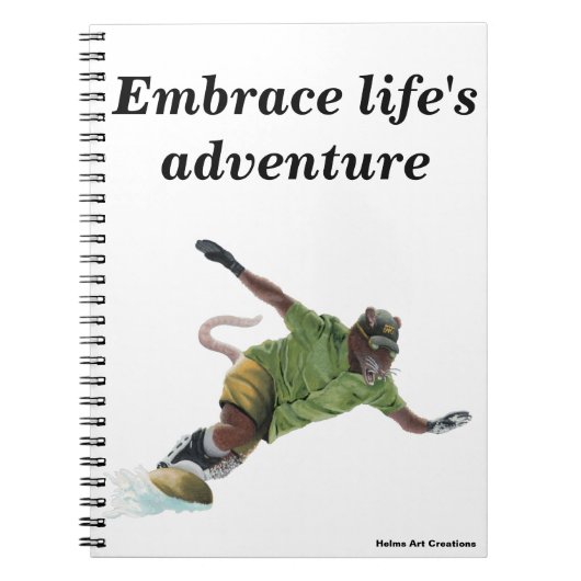 Werratスノーボードスポーツファンタジーアートノート ノートブック (正面)