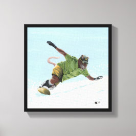 Werrat Snowboarderファンタジーアートキャンバスプリント キャンバスプリント