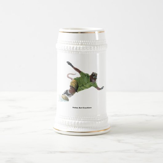 Werrat Snowboarderファンタジーアートビールスタイン ビールジョッキ (中央)