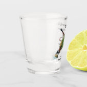 Werrat Snowboarder Sportファンタジーアートショットグラス ショットグラス (左)