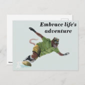 Werrat Snowboarder Sportファンタジーアートポストカード ポストカード (正面/裏面)