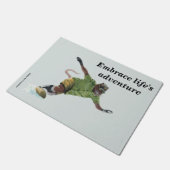 Werrat Snowboarder SportファンタジーArt Doormat ドアマット (アングル)