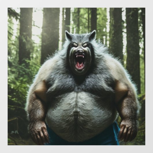 Werwolfのシ食べースルー窓のフロントスティックを取り付ける ウィンドウサイン (シート)