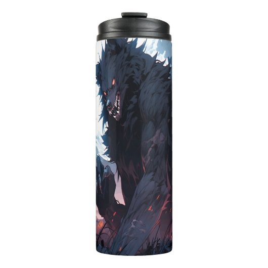 WerwolfアニメスタイルアートワークTumbler タンブラー (正面)