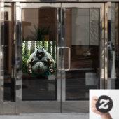 Werwolf自動食べ不透明窓がフロントスティックを取り付ける ウィンドウサイン (オフィスドア)