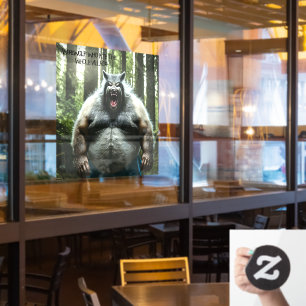 Werwolf自動食べ不透明窓がフロントスティックを取り付ける ウィンドウサイン