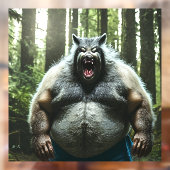 Werwolf自動食べ不透明窓が背面スティックを引っ張る ウィンドウサイン (シート2)