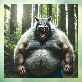 Werwolf自動食べ不透明窓が背面スティックを引っ張る ウィンドウサイン (シート3)