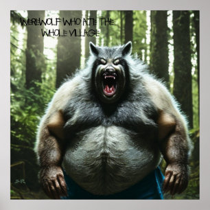Werwolf Who 食べ The Whole Villageのマットポスター ポスター