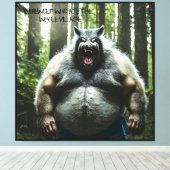 Werwolf Who 食べ The Whole Village  canvas print キャンバスプリント (インサイチュ (ウッドフロア))