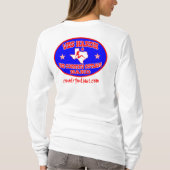 wesのhardinの国の無法者の楕円形のロゴの女性の袖 tシャツ (裏面)