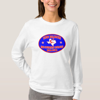 wesのhardinの国の無法者の楕円形のロゴの女性の袖 tシャツ