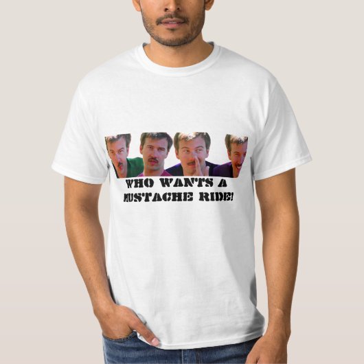 wesのTシャツ1、WHOは髭の乗車がほしいと思います! Tシャツ (正面)