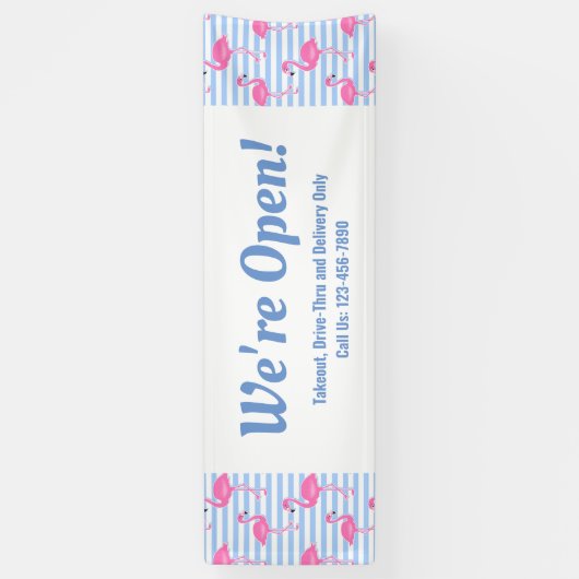 We'sオープンレトロフラミンゴス 横断幕 (縦)